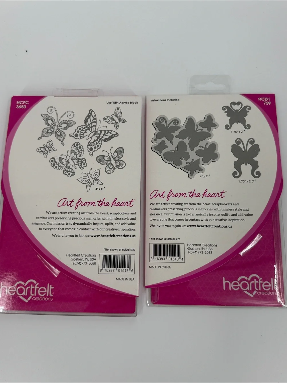 Heartfelt Butterfly Medley die-cut & Butterfly Medley Stamps(New)